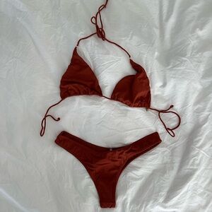 Gooseberry Rum Red Bikini Set